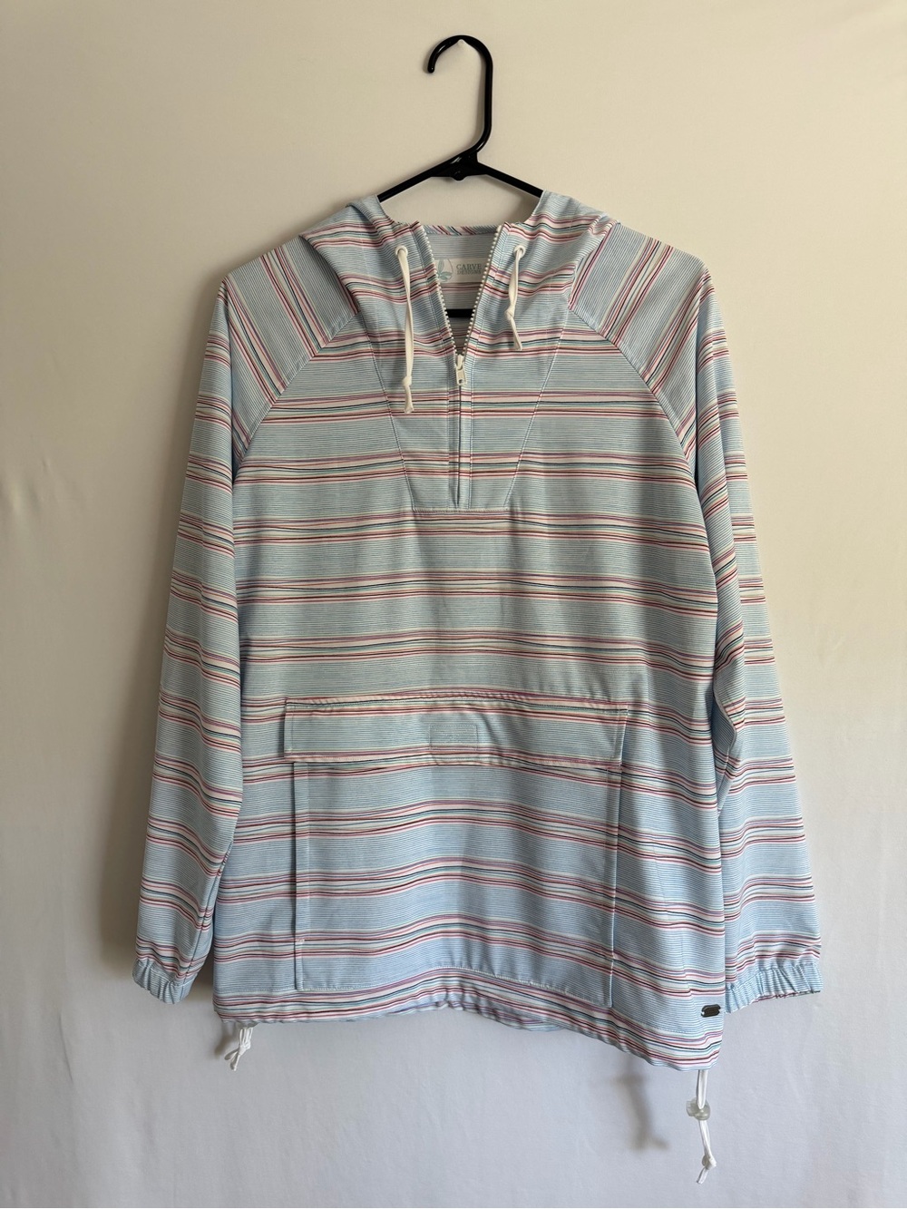 Carve Designs Hoodie Womens Medium blue Performance Lightweight Surfer Beachcore